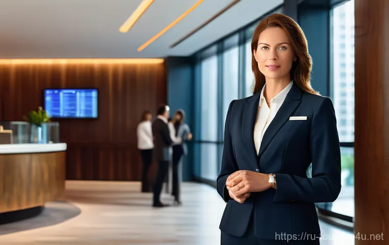 호텔관광경영학 필수 과목 - **Prompt 1: Strategic Vision in Hospitality Finance**
    A highly detailed, wide shot of a modern h...