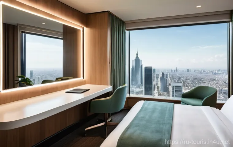 호텔 운영 관리 - **Prompt 1: Personalized Welcome in a Modern Hotel Lobby**
    "A wide shot of a brightly lit, conte...