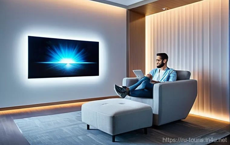 호텔경영학 취업 분야 - A visually stunning, modern boutique hotel lobby in a bustling Russian city. The interior features e...